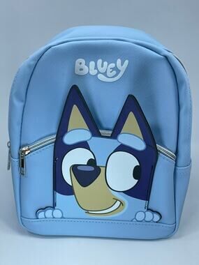 New Bluey 10" Mini Backpack NWT Light Blue Character Kids Small School Bag